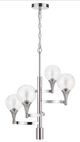 Cal® Lighting & Accessories Milbank Chrome Chandelier-0