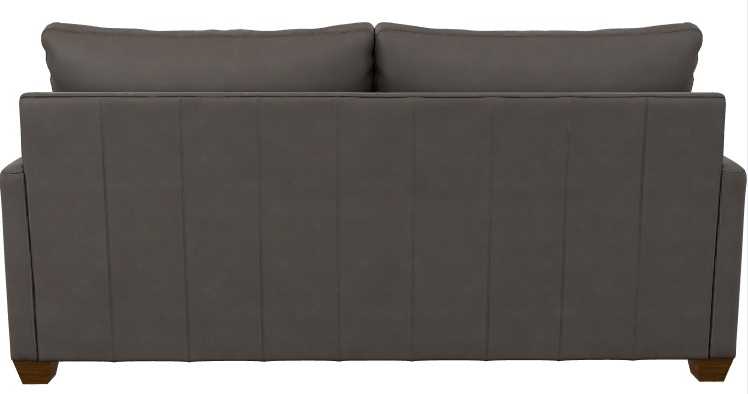 La-Z-Boy® Wilmette Greystone Leather Sofa| Langlois Furniture