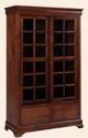 Urban Collections by Yutzy Woodworking Bordeaux Dark Washington Executive Bookcase-0