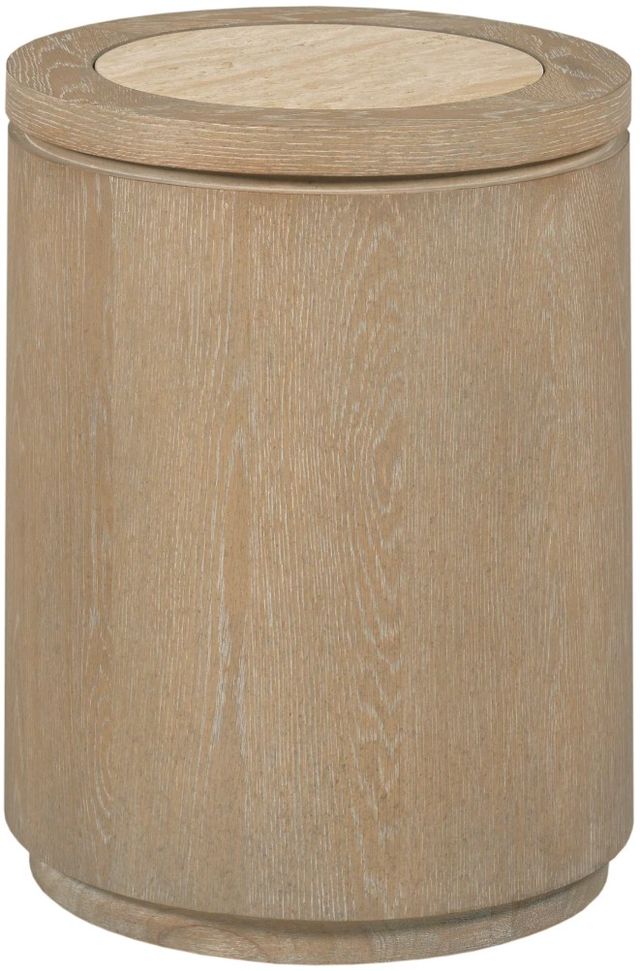Hammary® Windover Gatner Sand Round Drum Table-0