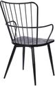 Armen Living Parisa Black Side Chair-3