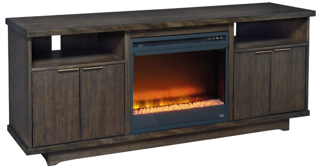 Signature Design by Ashley® Brazburn Dark Espresso 66" TV Stand with Electric Fireplace-0