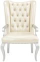 Michael Amini® Hollywood Swank Creamy Pearl/Silver Desk Chair-1