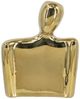 A & B Home Gold Ceramic Abstract Accent Vase-0