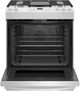 GE® 30" White on White Slide In Convection Gas Range-2