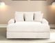 Furniture of America® Veyrier White Arm Chaise-1