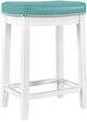 Linon Claridge Teal/White Counter Stool-0