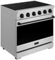 Thor Kitchen® Gordon Ramsay 36" Stainless Steel/Black Freestanding Pro Style Electric Range-2