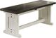 Sunny Designs™ Carriage House Cottage White/European Dark Side Bench-0