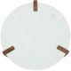 Signature Design by Ashley® Isanti White Round Cocktail Table with Brown Base-2