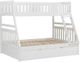 Homelegance® Galen White Youth Twin/Full Bunk Bed with Twin Trundle -3