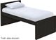 Crate Designs™ Furniture Espresso Twin Captain's Youth Bed-0