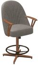 Chromcraft Customizable Bailey Swivel Tilt Counter Height Dining Stool-4