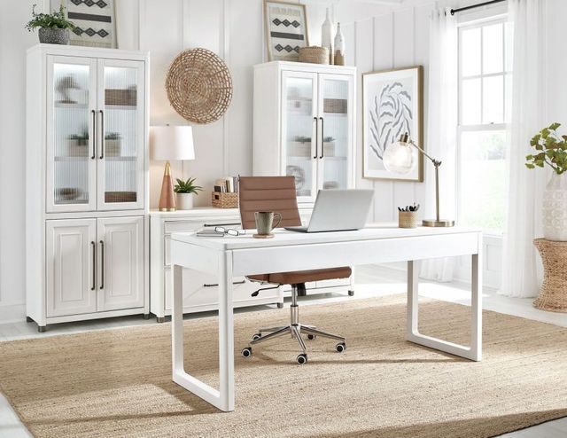 aspenhome® Norah Simply White Door Bookcase-2