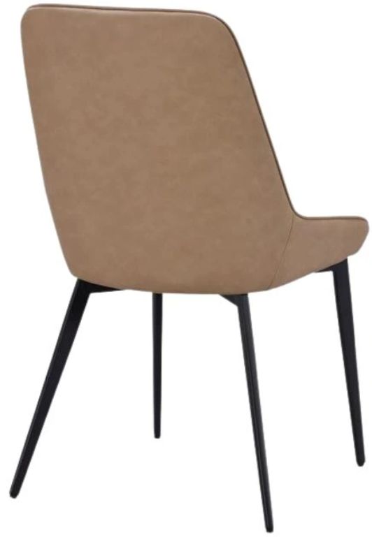 Modus Furniture Lucia Honey/Matte Black Upholstered Dining Chair -3