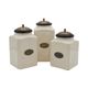 A & B Home 3-Piece Cream Canister Set-1