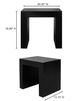 Moe's Home Collection Lazarus Black Concrete Outdoor Stool-4