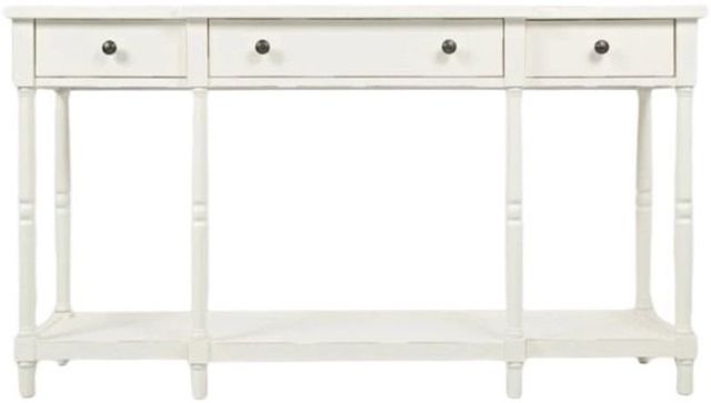 Jofran Inc. Stately Home Antique White Console Table-1