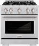 ZLINE Select 30" Satin Stainless Steel Pro Style Dual Fuel Range-0