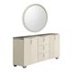 Michael Amini® Fantosini Silver Leaf Sideboard with Mirror-0
