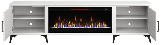 Legends Home Real Cozy Malibu White 95" Fireplace Console-3