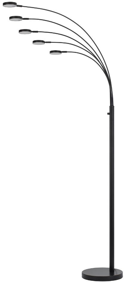 Cal® Lighting & Accessories Malibu Dark Bronze Floor Lamp-2