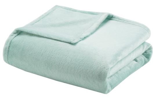 Olliix by Madison Park Microlight Blue Full/Queen Blanket-0