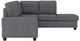 Homelegance® Maston 3-Piece Dark Gray L-Shape Reversible Sectional with Ottoman-3