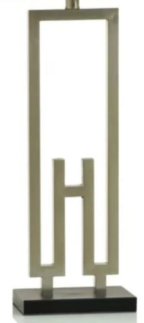 Stylecraft Light Gray/Nickel Table Lamp -1