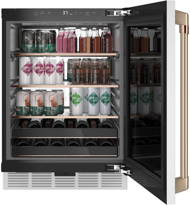 Café™ 24" 5.1 Cu. Ft. Matte White Beverage Center-3