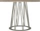 Amisco Customizable Calypso Solid Birch Round Dining Table Top with Metal Base-2