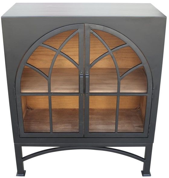 Nest Home Collections Victoria Black Small Cabinet-3
