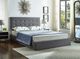 IFDC Gray Youth Double Platform Lift Storage Bed-2