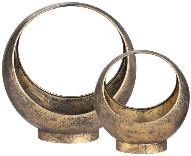 Crestview Collection Sansa Gold Containers-2