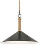 Currey & Company Ocracoke Blacksmith/Natural Pendant Lighting-0