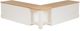 Linon Norah Natural/White Nook Bench with Cushion Set-5