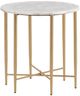 Crestview Collection Katherine Cream Accent Table with Gold Base-0