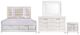 Elements International Twenty Nine 4-Piece White Queen Storage Panel Bedroom Set-0