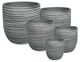A & B Home 5-Piece Black/White Swirl Egg Pot Set-0
