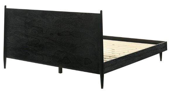 Armen Living Artemio 3-Piece Black Queen Bedroom Set-2
