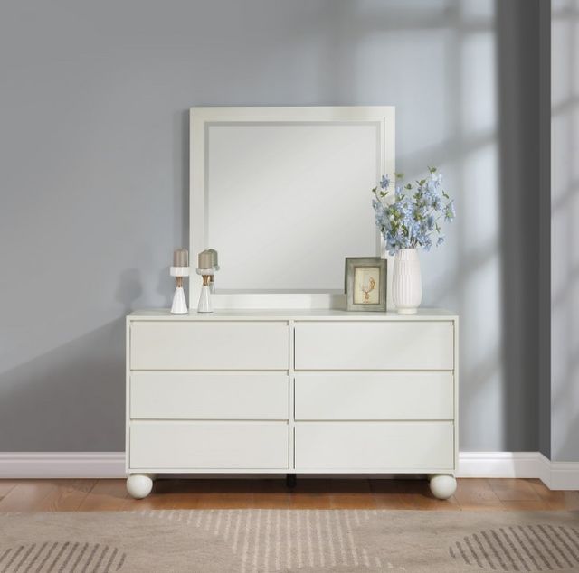 Meridian Furniture Kent Cream Dresser Mirror-4