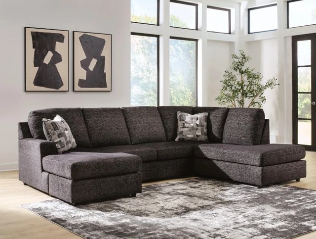 Signature Design by Ashley® Lentiz 2-Piece Onyx Left-Arm Facing Sectional and Chaise-1