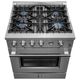 FORNO® Marco 30" Stainless Steel Pro Style Gas Range-2