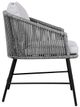 Armen Living Calica Black/Grey Outdoor Patio Dining Chair-2