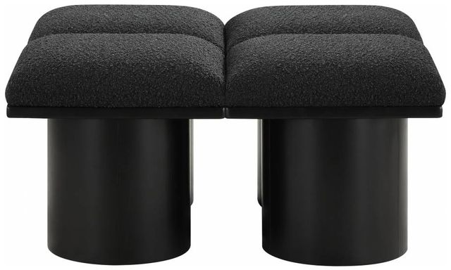 Meridian Furniture Pavilion 4-Piece Black 36" Modular Bench Set-1