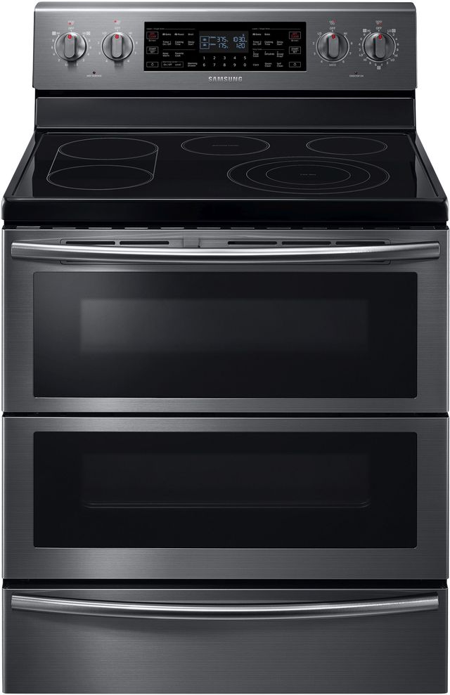 Samsung 30" Fingerprint Resistant Black Stainless Steel Free Standing Electric Range-0