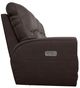 La-Z-Boy® Cassian Walnut Leather Power Reclining Sofa with Headrest-3
