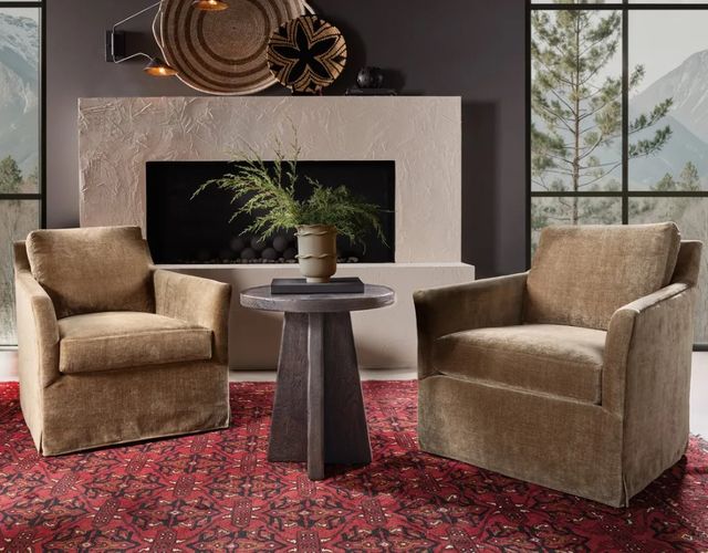 Hooker® Furniture Driftwood Burnt Timber Round End Table-1
