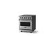 Viking® 5 Series 30" Stainless Steel Pro Style Induction Range with Polished Chrome Trim-2