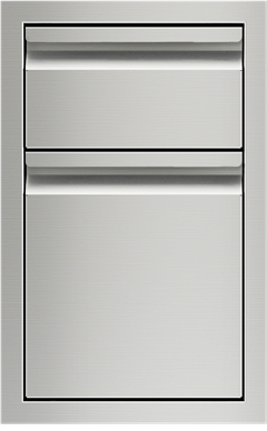 Wolf® 13" Stainless Steel Double Drawer Storage